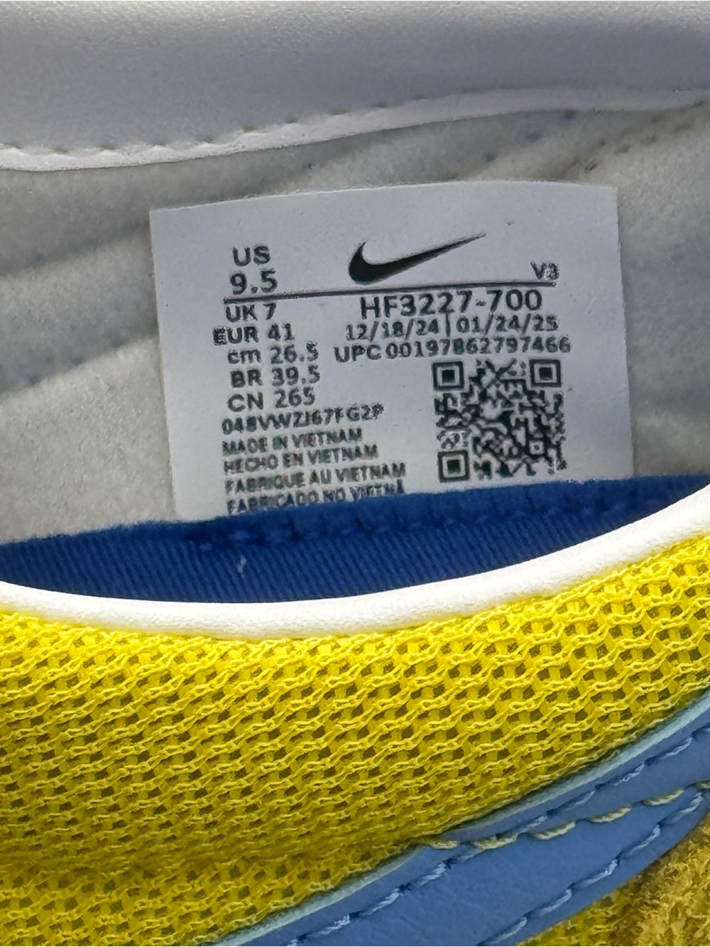 Nike LD-1000 Women’s 9.5 Lightning Yellow University Blue HF3227-700 NIB - Picture 9 of 13